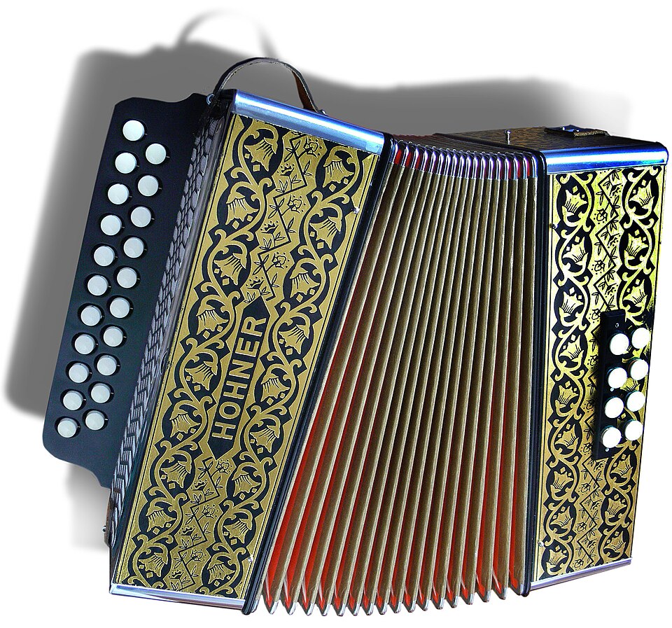 Acordeón Hohner Rey Vallenato Diatónico 3 Hileras