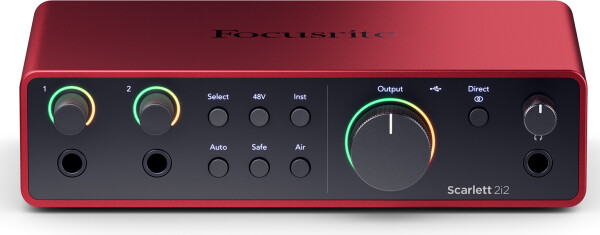 Interfaz de Audio USB Focusrite Scarlett 2i2 4ta Generación