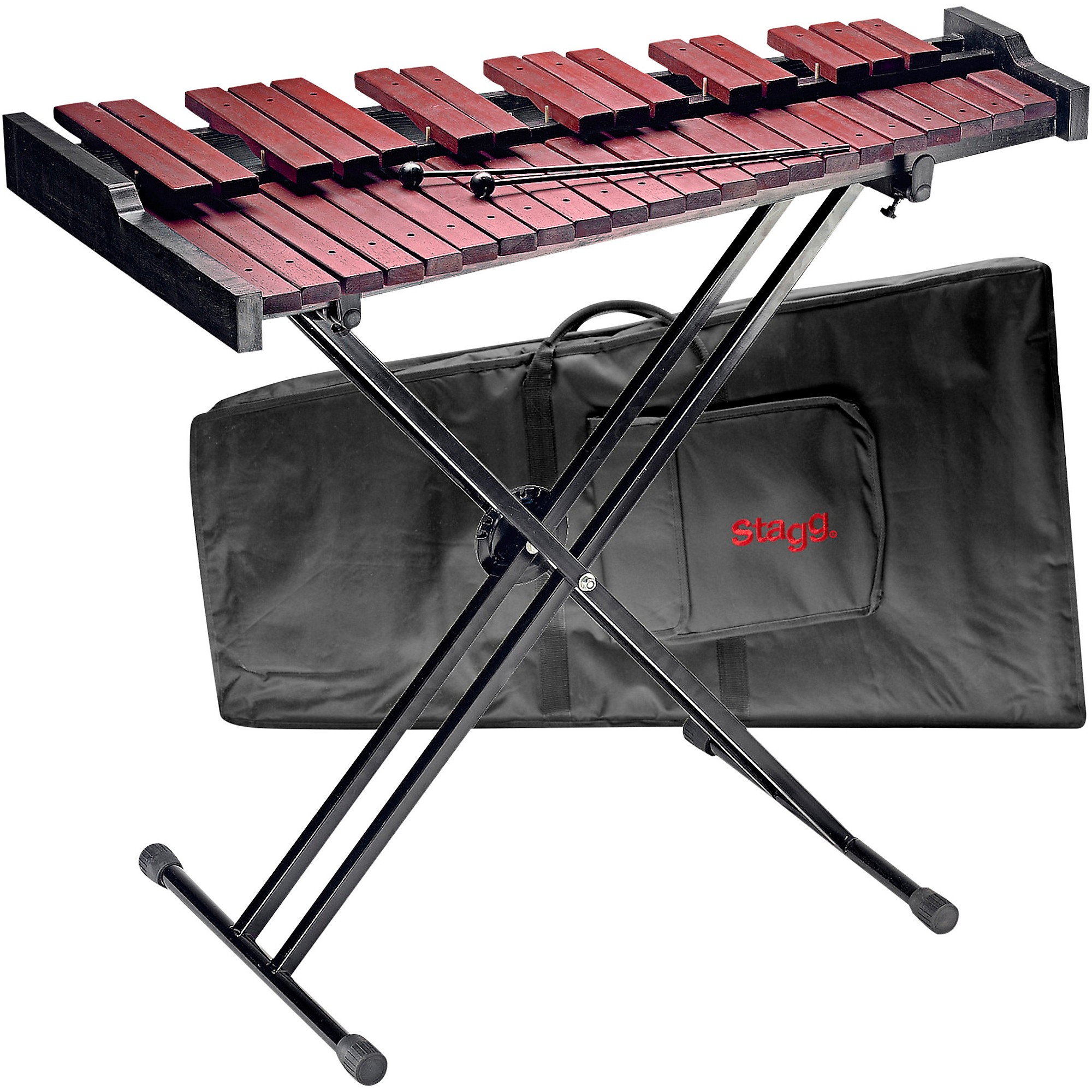 Marimba Xilófono de Estudio Stagg 37 Teclas con Soporte y Mazas